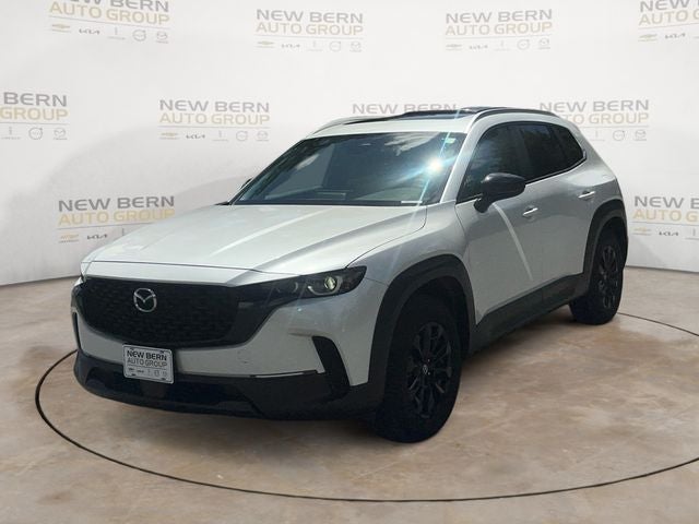 2025 Mazda Mazda CX-50 2.5 S Premium Package in Wind Chill Pearl — front three-quarter view
